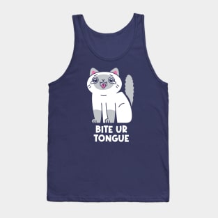 Bite Your Tongue, Cat! Tank Top